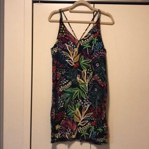 Topshop Tropical Print Dress